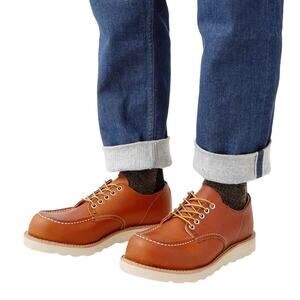 Red Wing Shoes Men's 8.5D Oro Legacy Shop Moc Toe Oxford Leather Lace Up LB4-15
